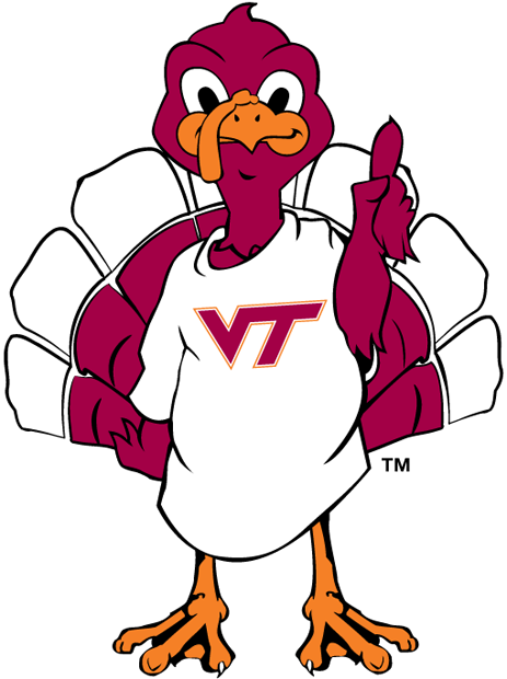 Virginia Tech Hokies 2000-Pres Mascot Logo 02 vinyl decal